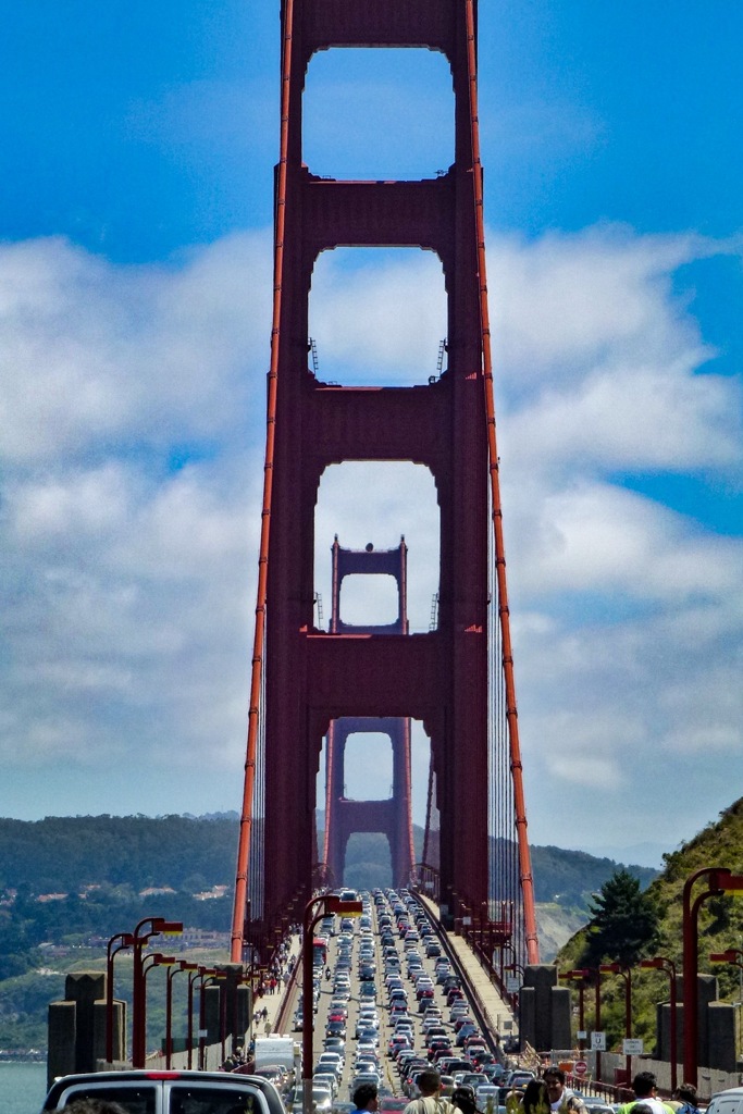ゴールデンゲートブリッジはいつも大渋滞