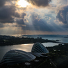 シンガポール海峡の朝