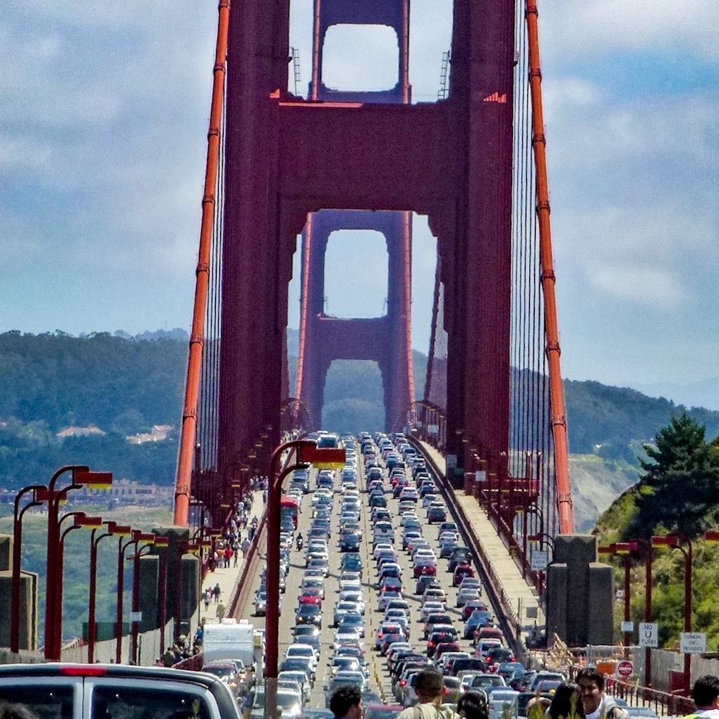 サンフランシスコ 金門橋の大渋滞その2
