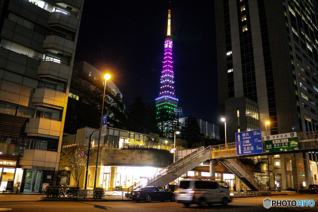 雛祭りの東京タワー　オフィスからの帰り道