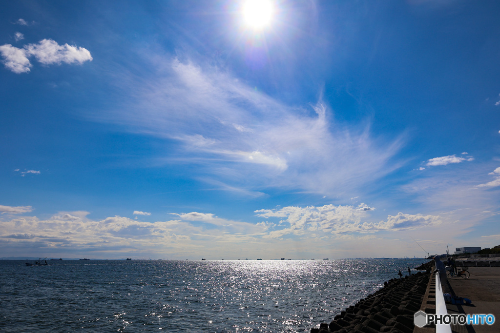 東京湾は好天　釣り日和