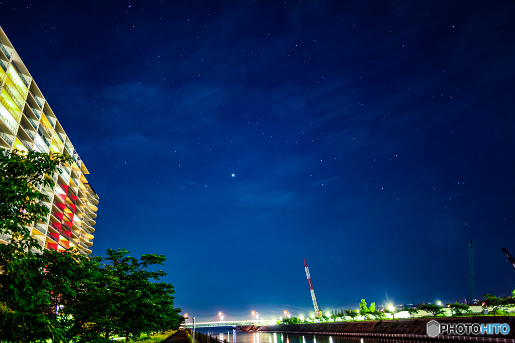 浦安境川星景　木星　土星　射手座