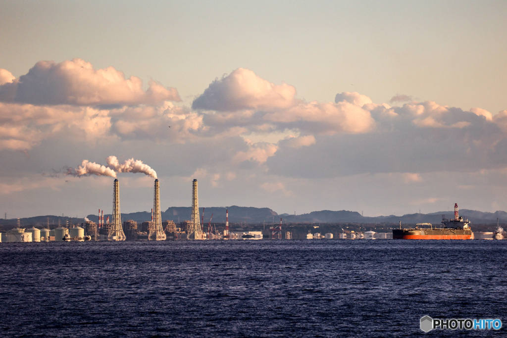 東京湾望遠景 姉崎火力発電所 By Sho Butterfy Id 写真共有サイト Photohito