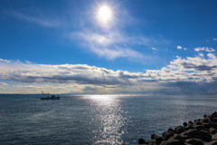 東京湾　浦安沖　静かな瞬間　