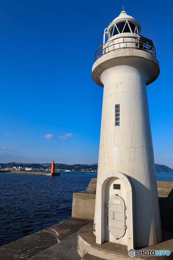 鹿児島新港　赤灯台白灯台