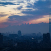 東京スカイツリー　夕景と夜景の中間点