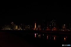 豊平川から見えるテレビ塔