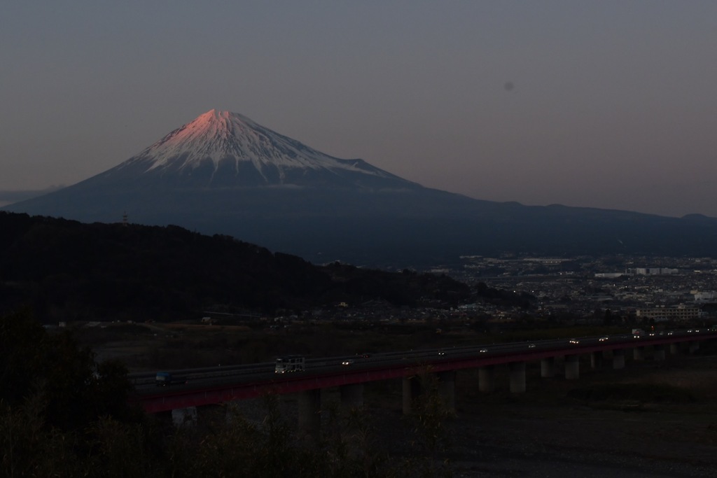 富士山　夕暮