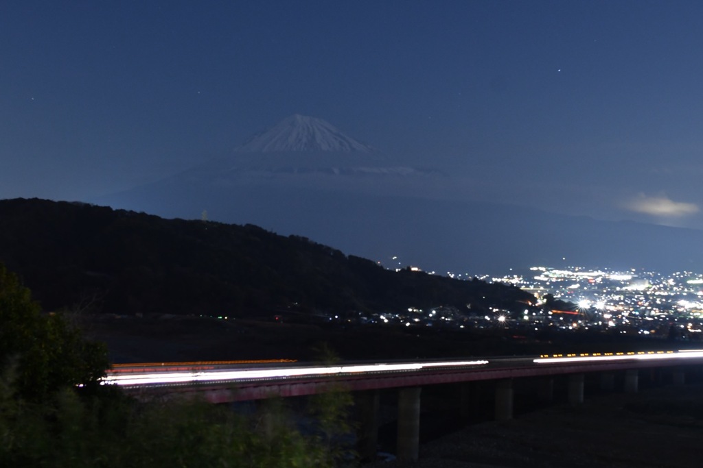 富士山　夕暮