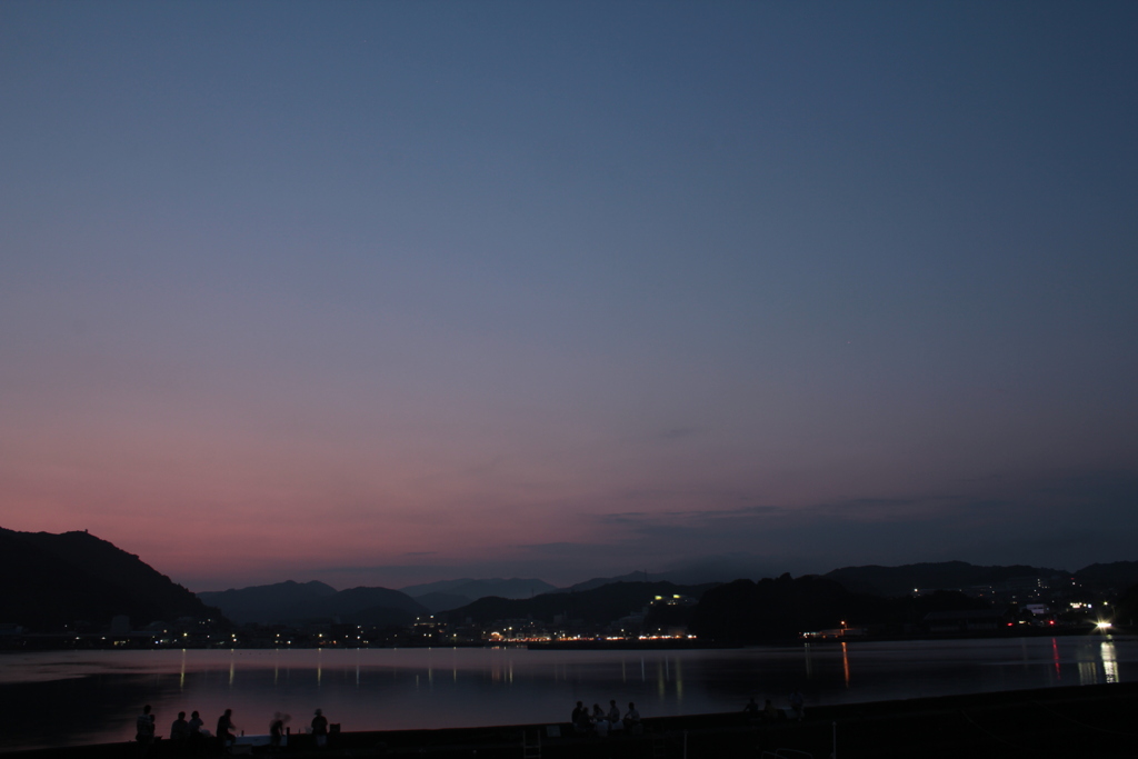 土佐清水港の夕暮れ④