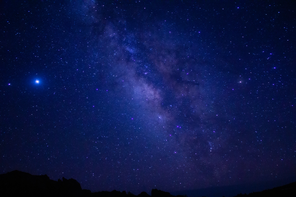 四国カルスト上空の天の川（星雲）①