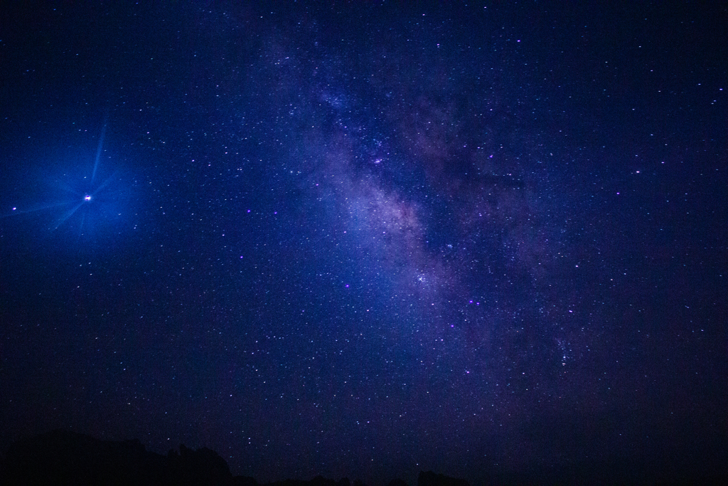 四国カルスト上空の天の川（星雲）②