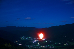 東粟倉村夏祭り花火大会-広角⑧