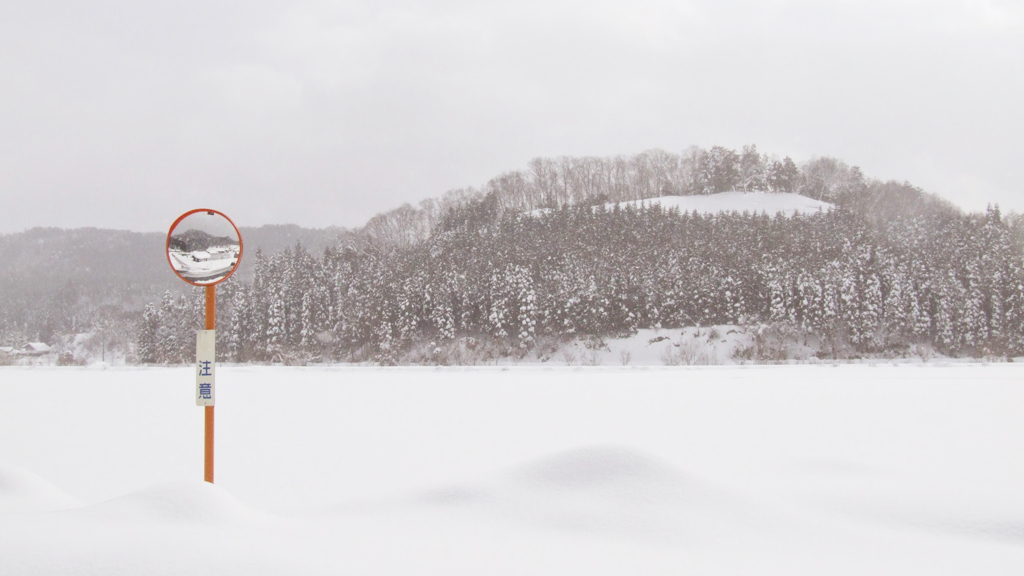 雪の日の鳥取県日南町印賀⑥