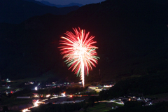 東粟倉村夏祭り花火大会-アップ①