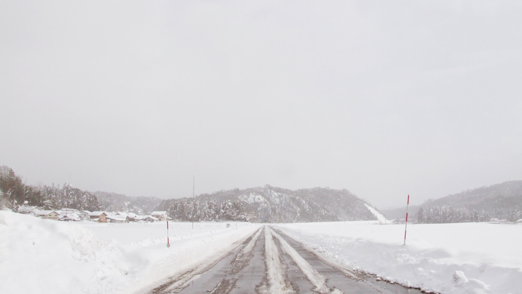 雪の日の鳥取県日南町印賀④