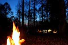 いずみ湖公園 キャンプ場の夕暮れ③