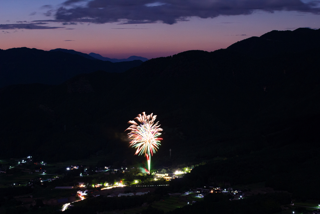 東粟倉村夏祭り花火大会-アップ③