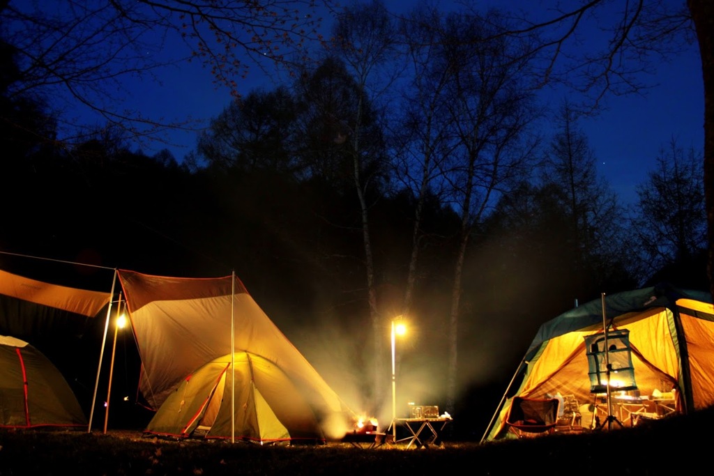 いずみ湖公園 キャンプ場の夕暮れ②