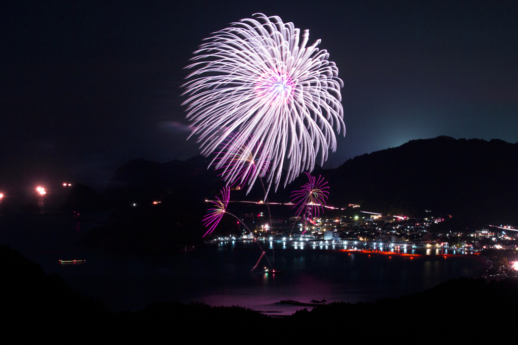 香住ふるさとまつり海上花火大会①
