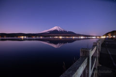 やっと雲の無い富士
