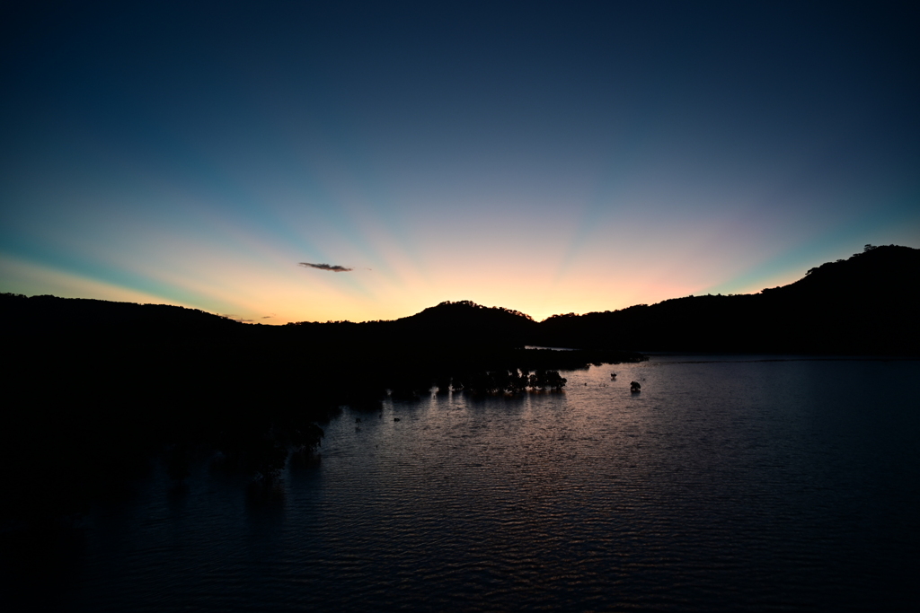 西表島の夕焼け