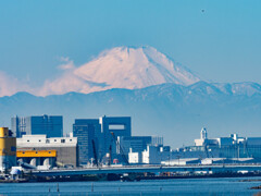 東京湾と富士山