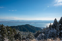 比叡山から望む琵琶湖