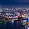 南港から望む大阪の夜景