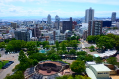 ジオラマモードテスト　神戸の街並み