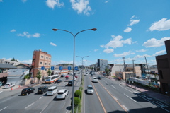 歩道橋から
