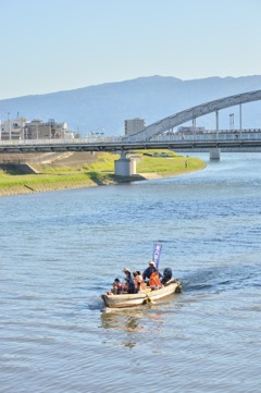 狩野川 渡し船