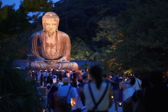 照らされて大仏