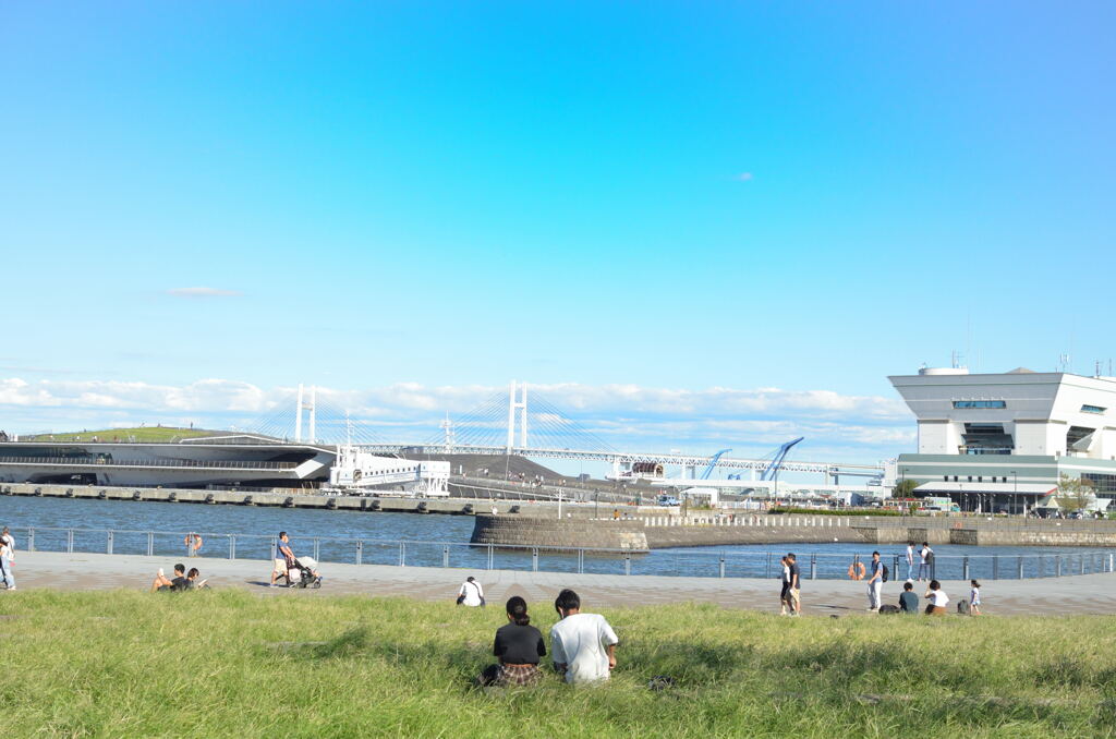 カップル in 大桟橋