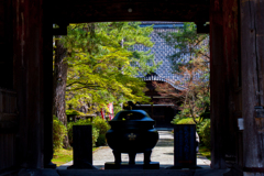 天徳院の門前