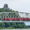 犬山城と名鉄電車