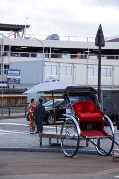 人力車、着物