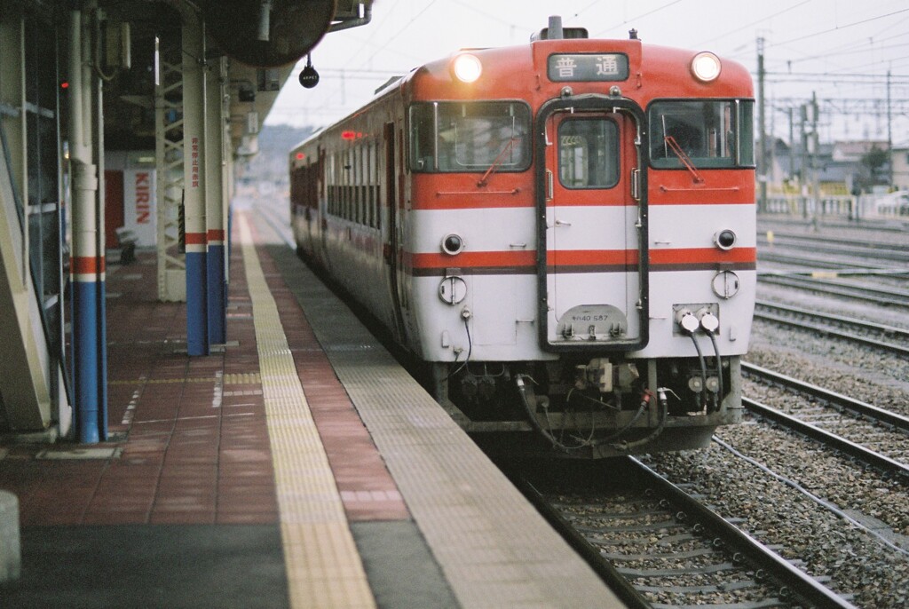 酒田駅にて