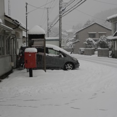 雪を見る会・駅前