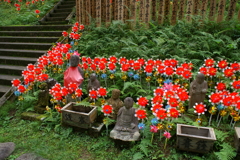 平泉　中尊寺にて