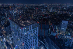 渋谷スクランブルスクエアからの渋谷夜景