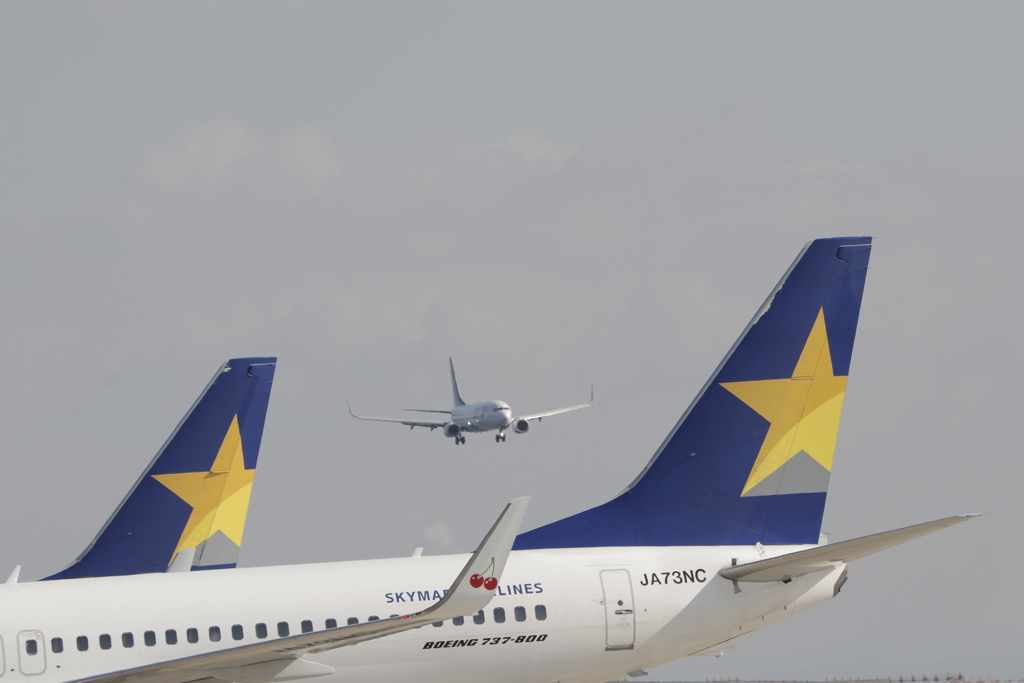神戸空港B737着陸シーン1