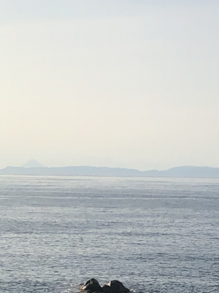 大隅半島と開聞岳