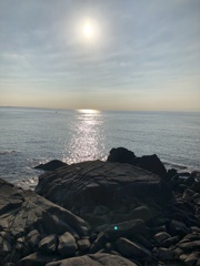 板敷鼻より夕陽