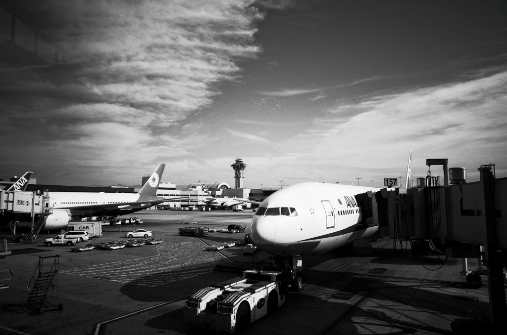 出発待ち at Los Angeles Int'l Airport