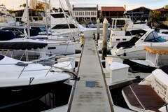 朝の桟橋 @Newport Beach Marina