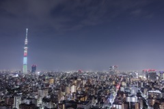 消灯直前のスカイツリー