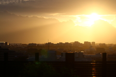 夕日の街　IMG_3049