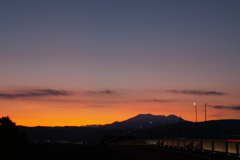 少し前の夕暮れの空