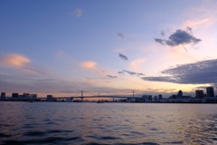東京湾の夕景